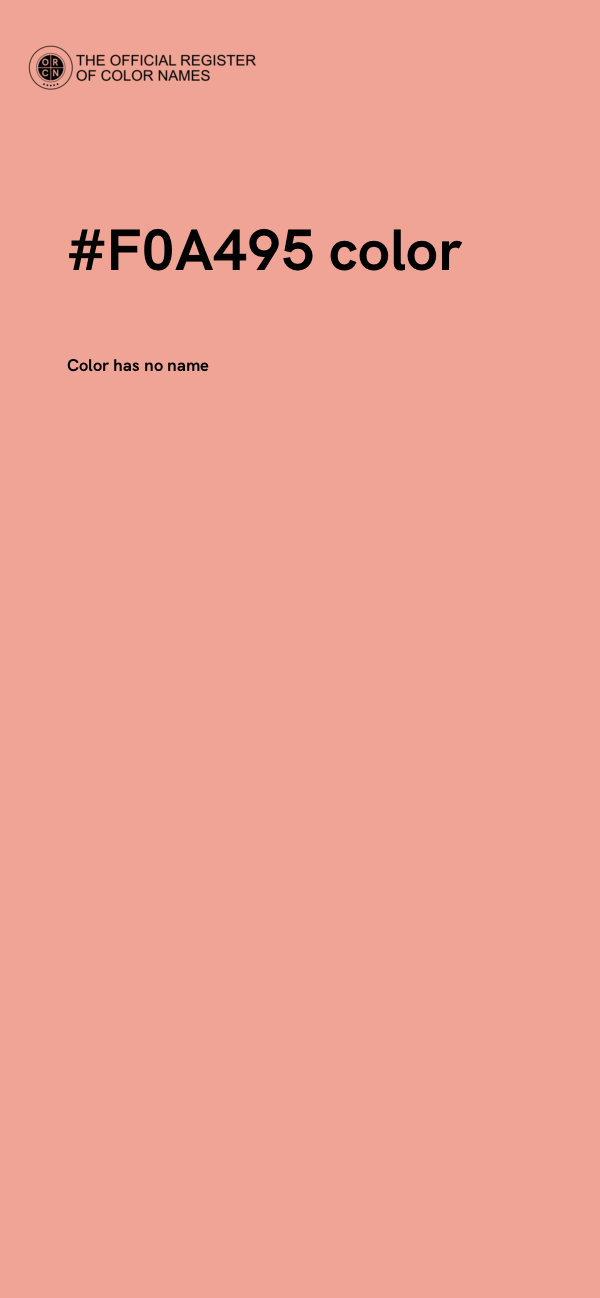 #F0A495 color image