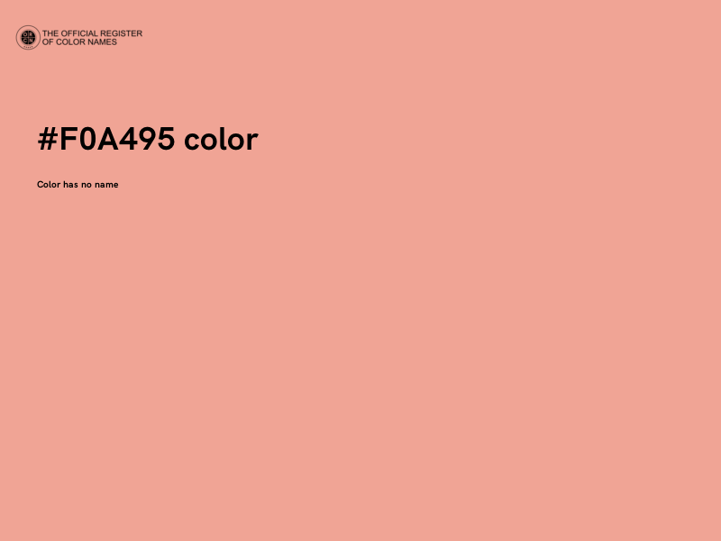 #F0A495 color image