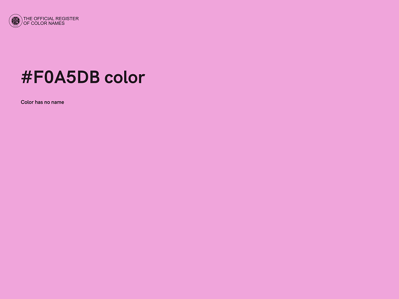 #F0A5DB color image