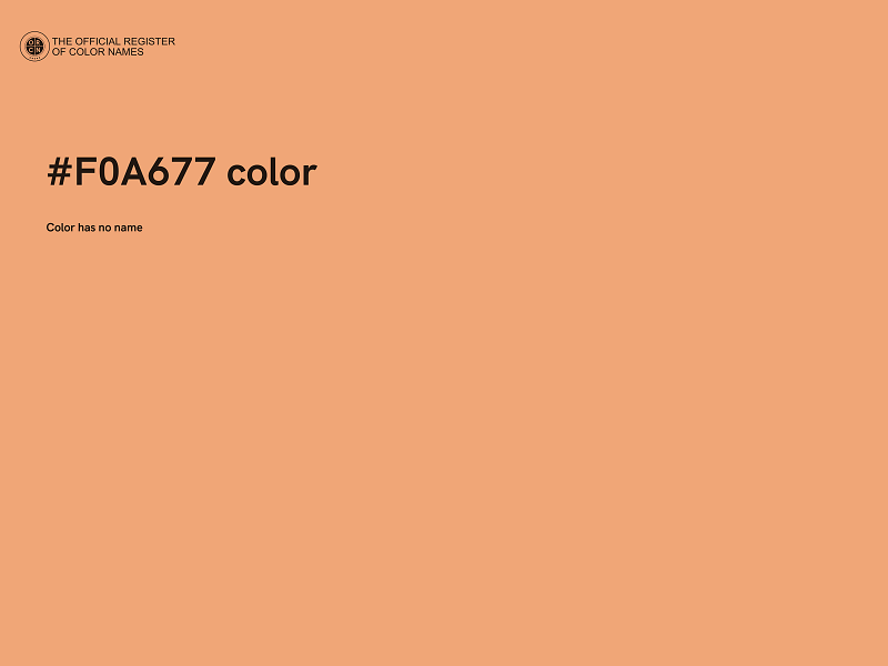 #F0A677 color image