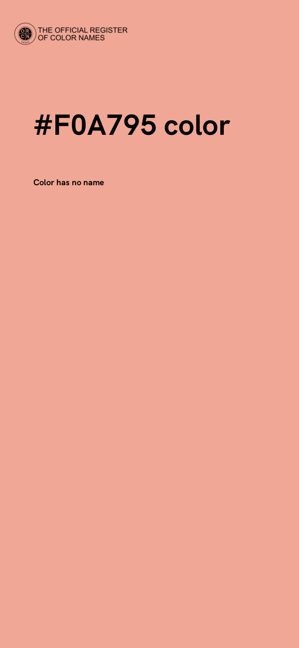 #F0A795 color image