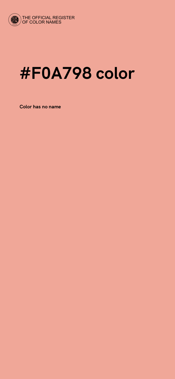 #F0A798 color image