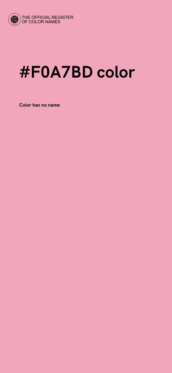 #F0A7BD color image