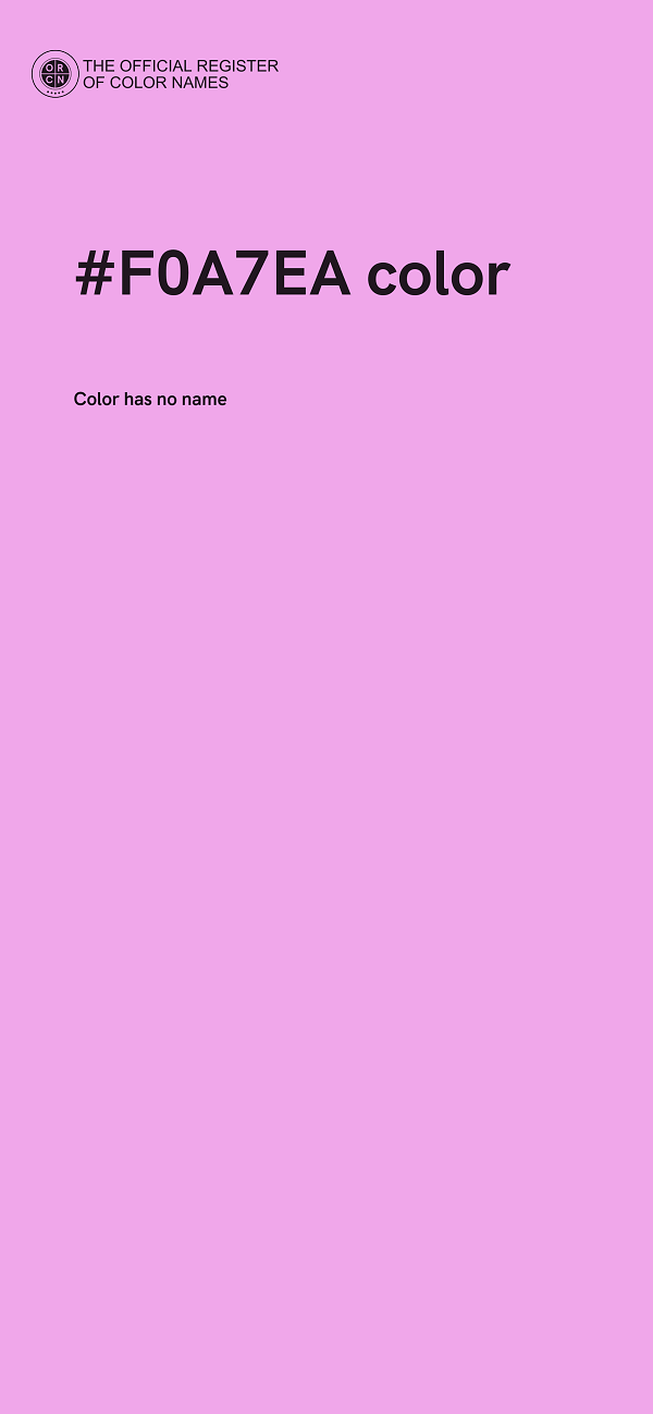 #F0A7EA color image