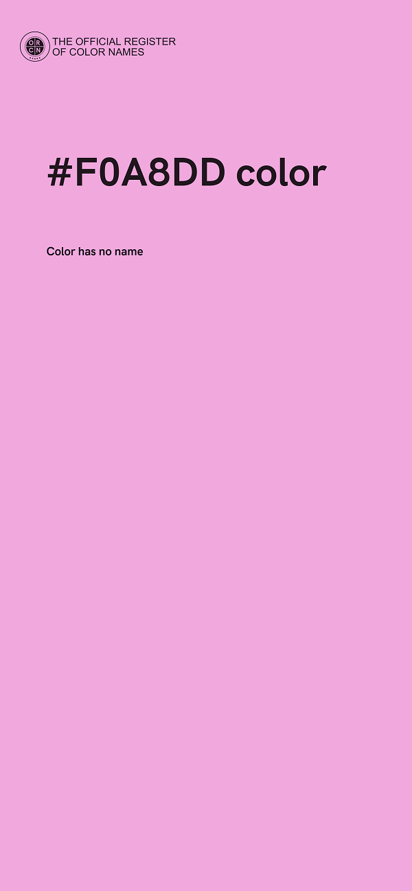 #F0A8DD color image