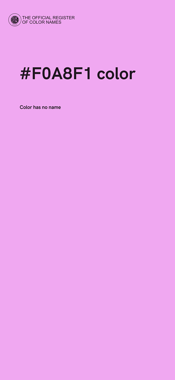 #F0A8F1 color image