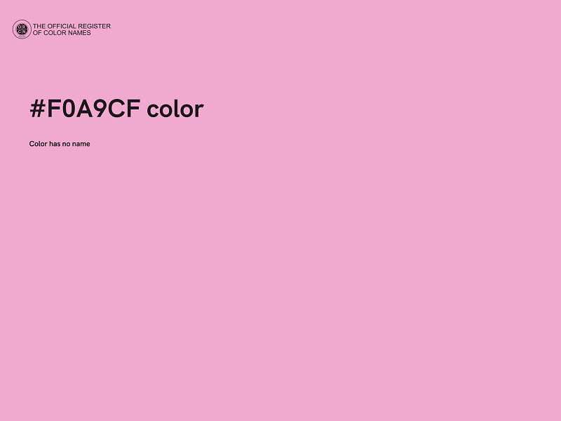 #F0A9CF color image