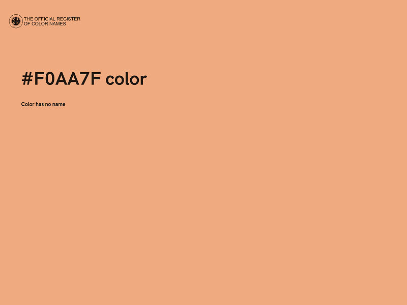 #F0AA7F color image
