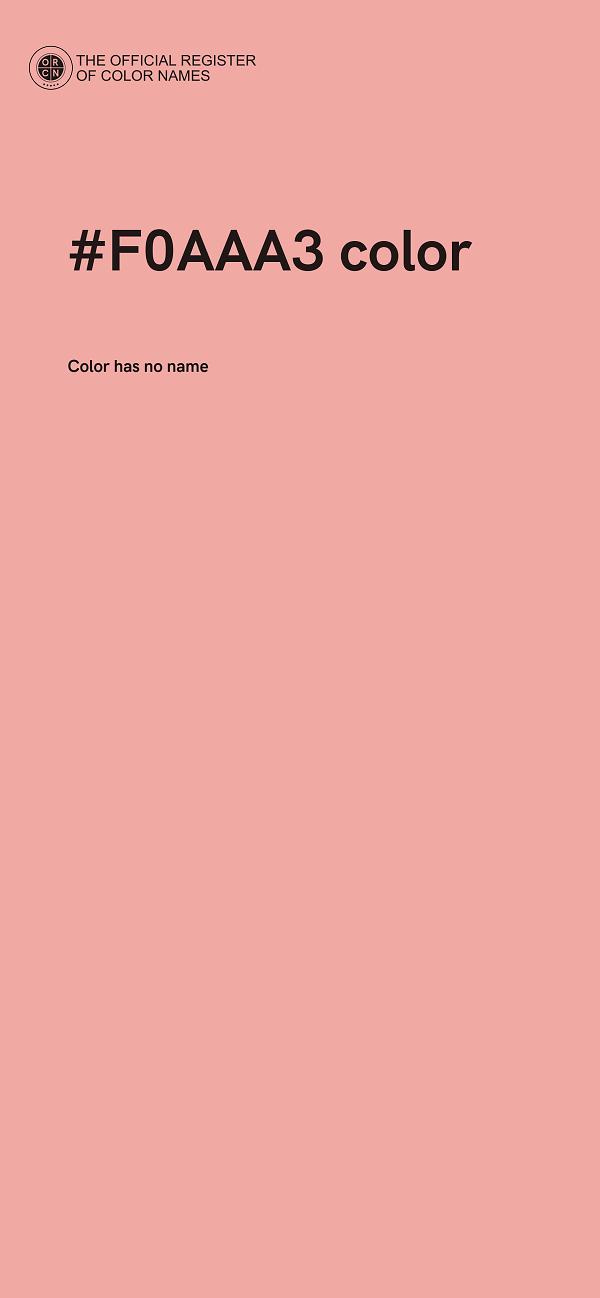 #F0AAA3 color image