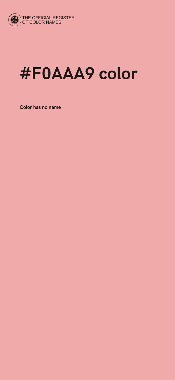 #F0AAA9 color image