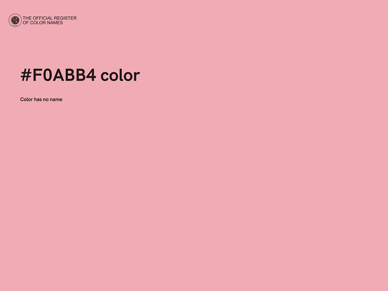 #F0ABB4 color image