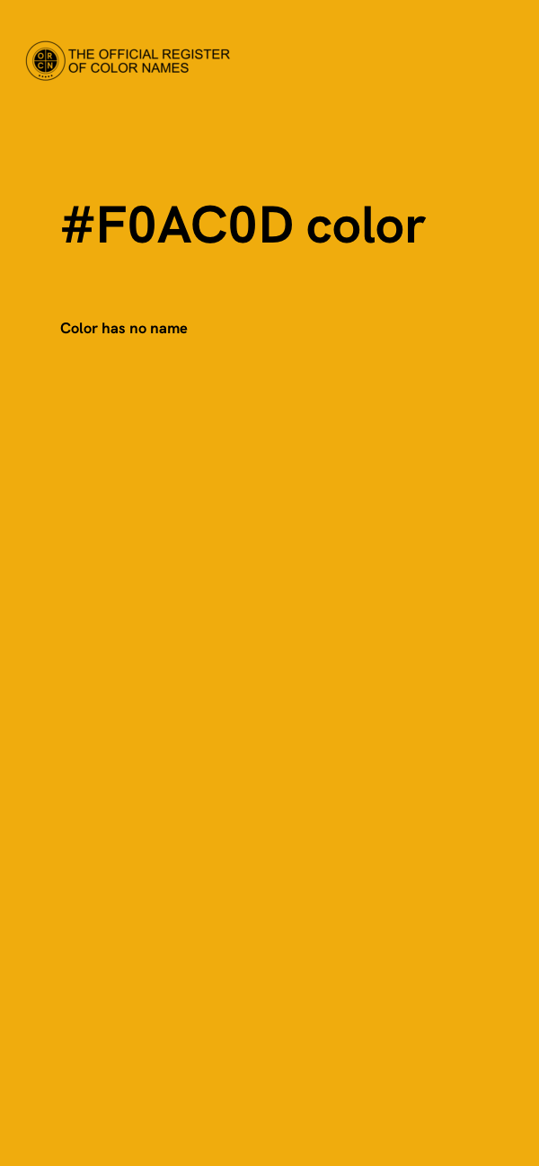 #F0AC0D color image