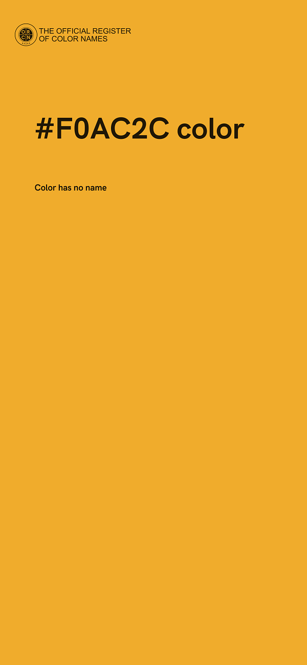 #F0AC2C color image
