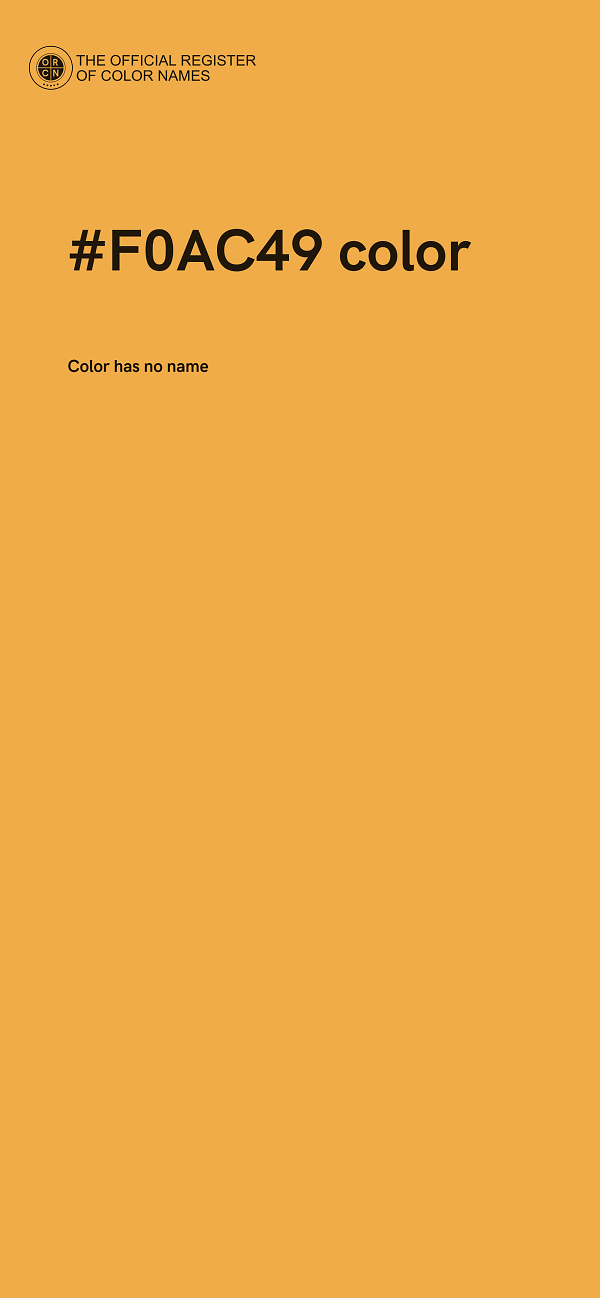 #F0AC49 color image