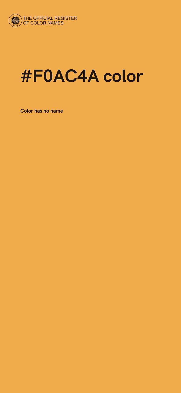 #F0AC4A color image