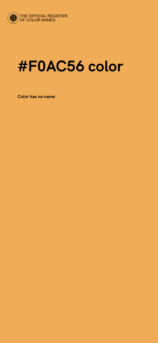 #F0AC56 color image
