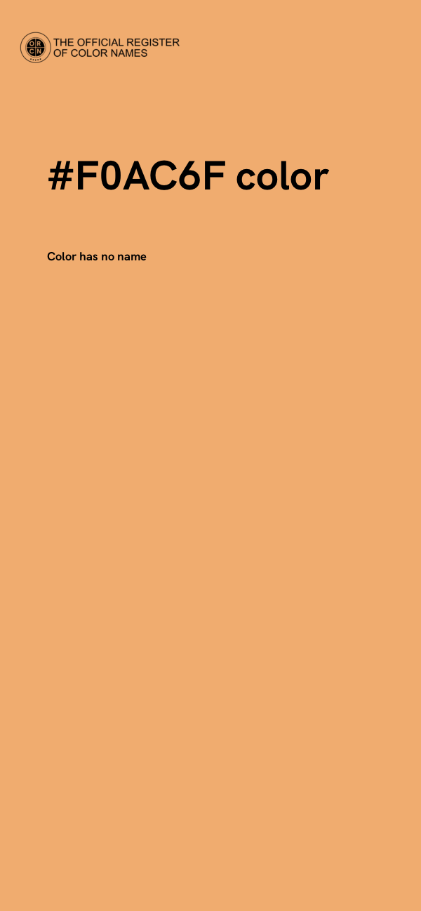 #F0AC6F color image