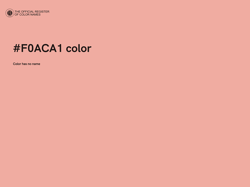 #F0ACA1 color image