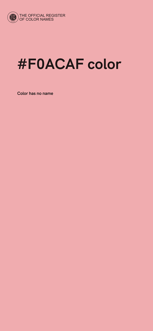 #F0ACAF color image