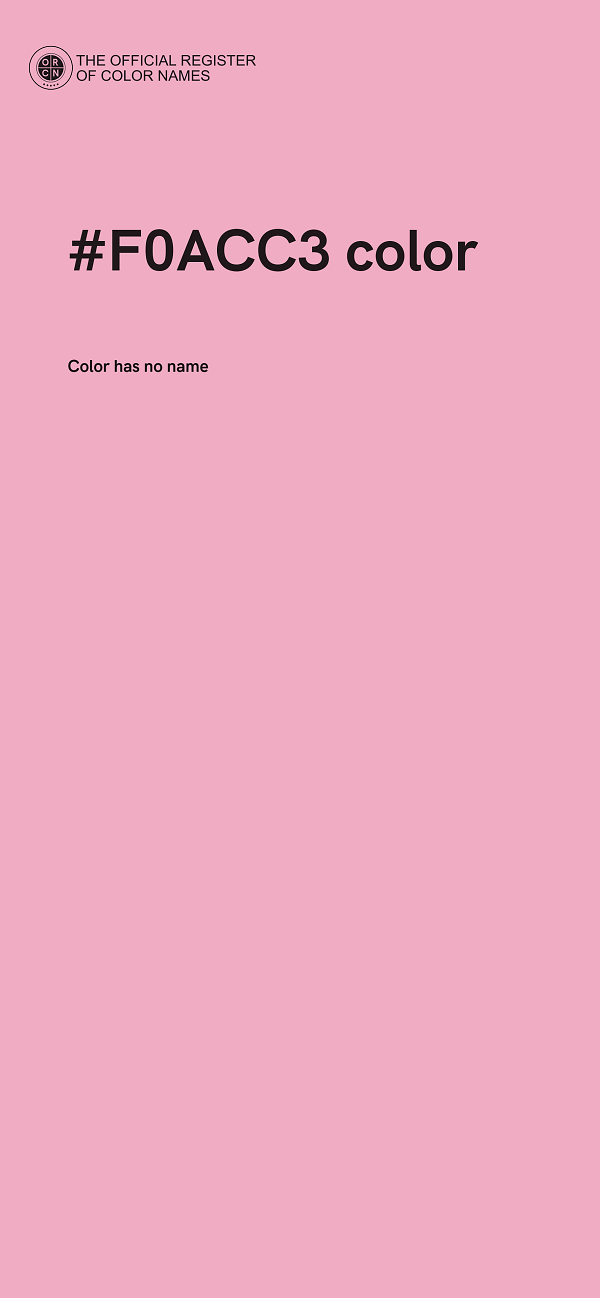 #F0ACC3 color image