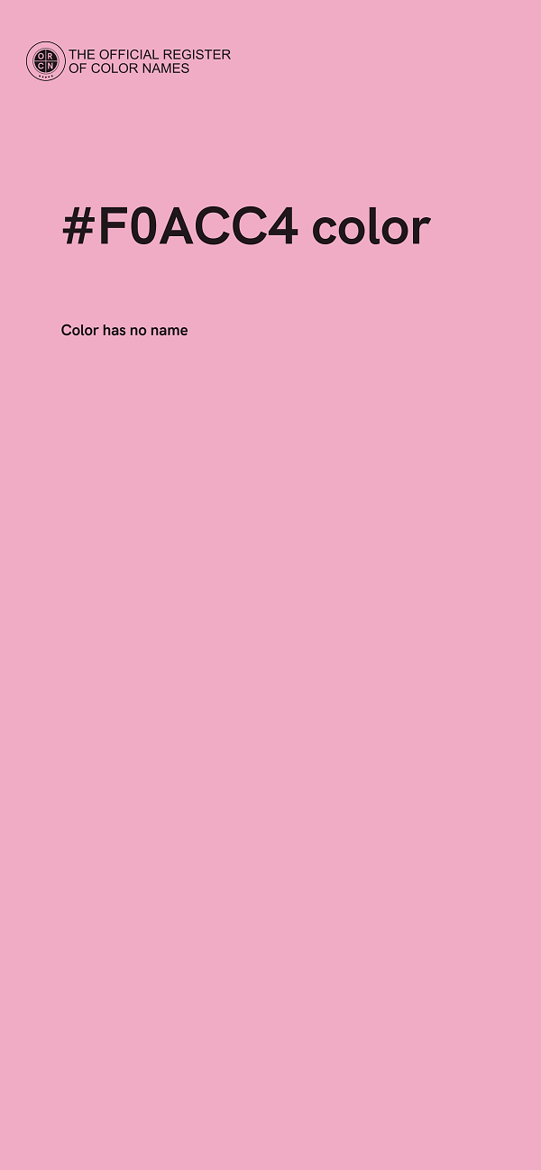 #F0ACC4 color image
