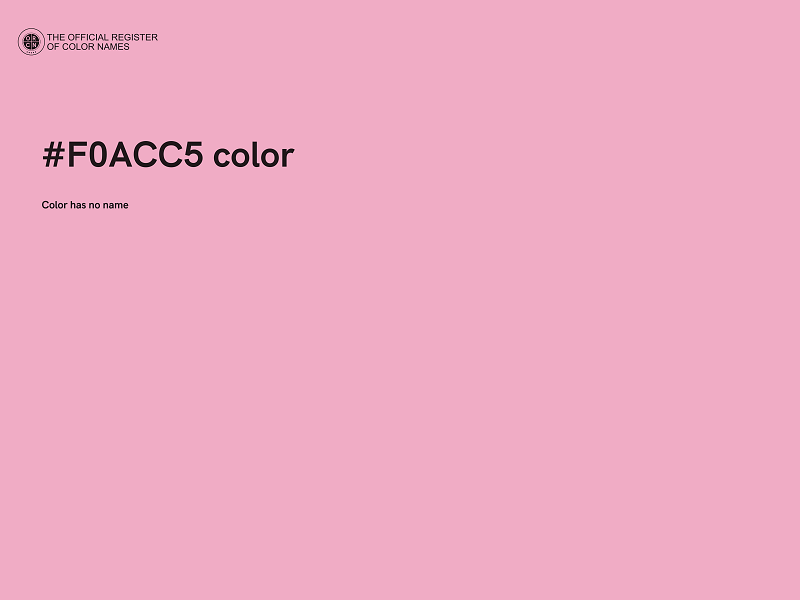 #F0ACC5 color image