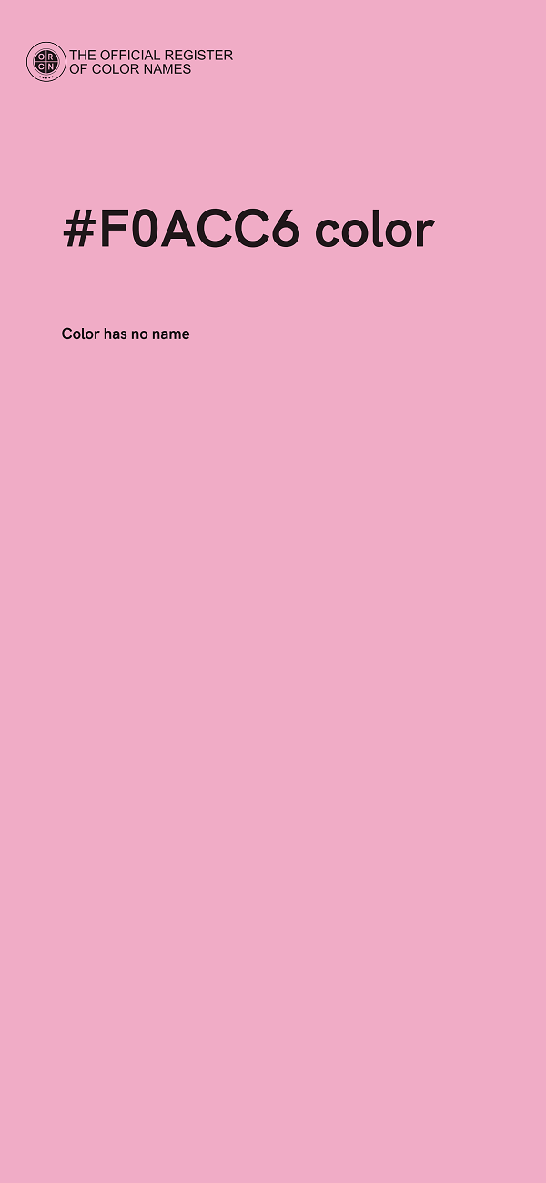#F0ACC6 color image