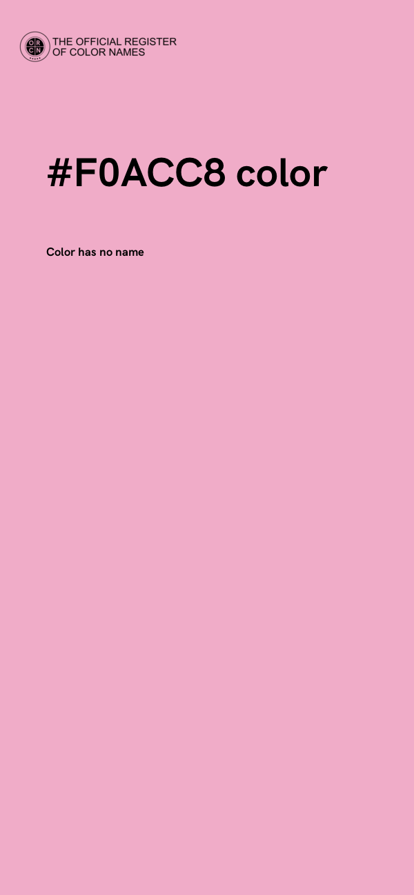 #F0ACC8 color image