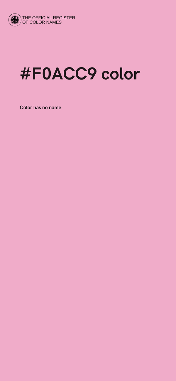 #F0ACC9 color image