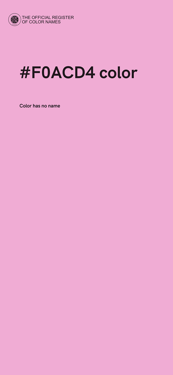 #F0ACD4 color image