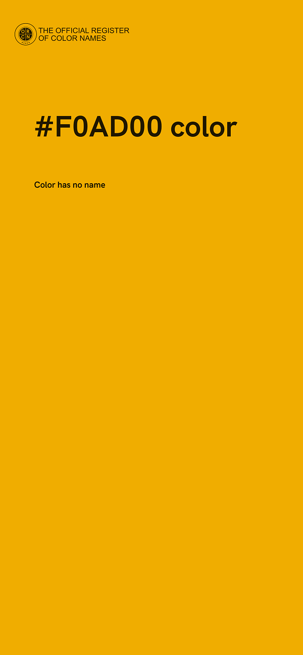 #F0AD00 color image