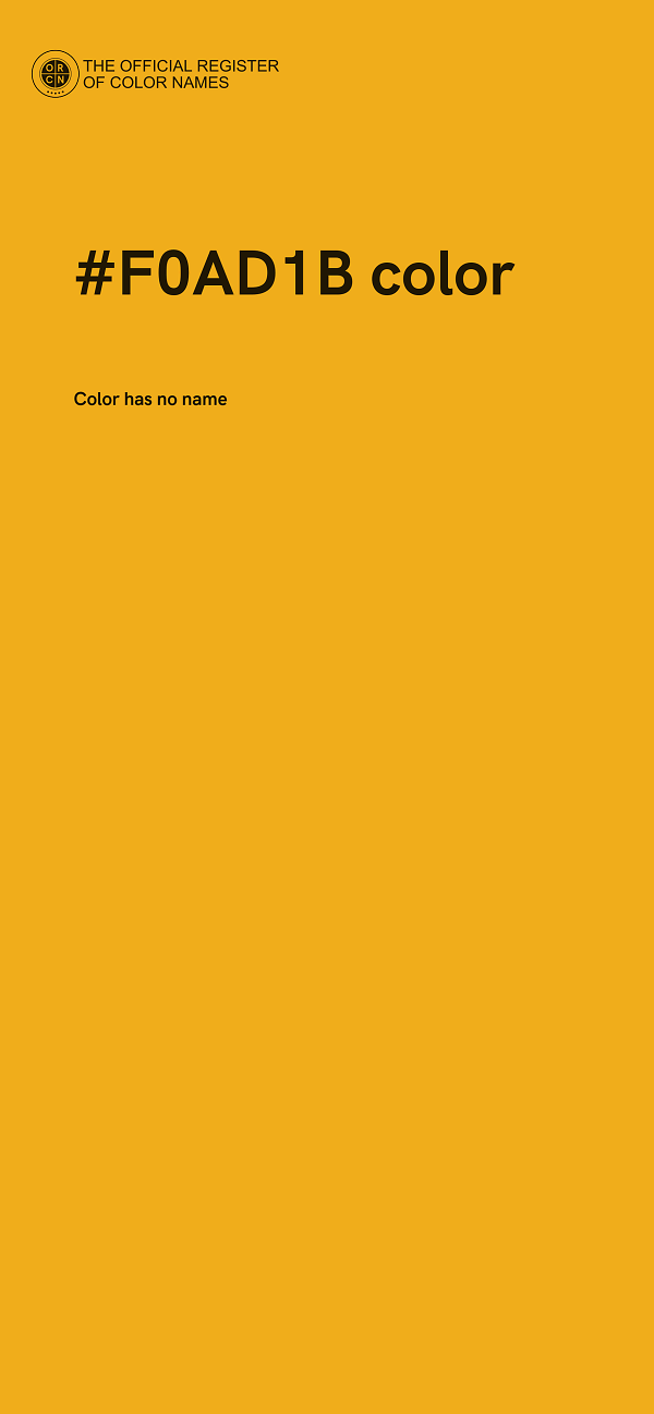 #F0AD1B color image