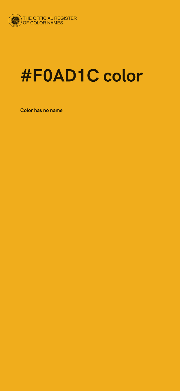 #F0AD1C color image