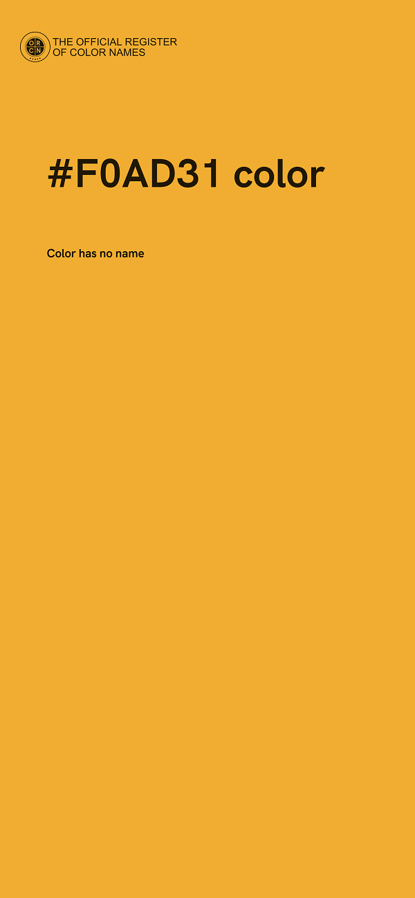 #F0AD31 color image