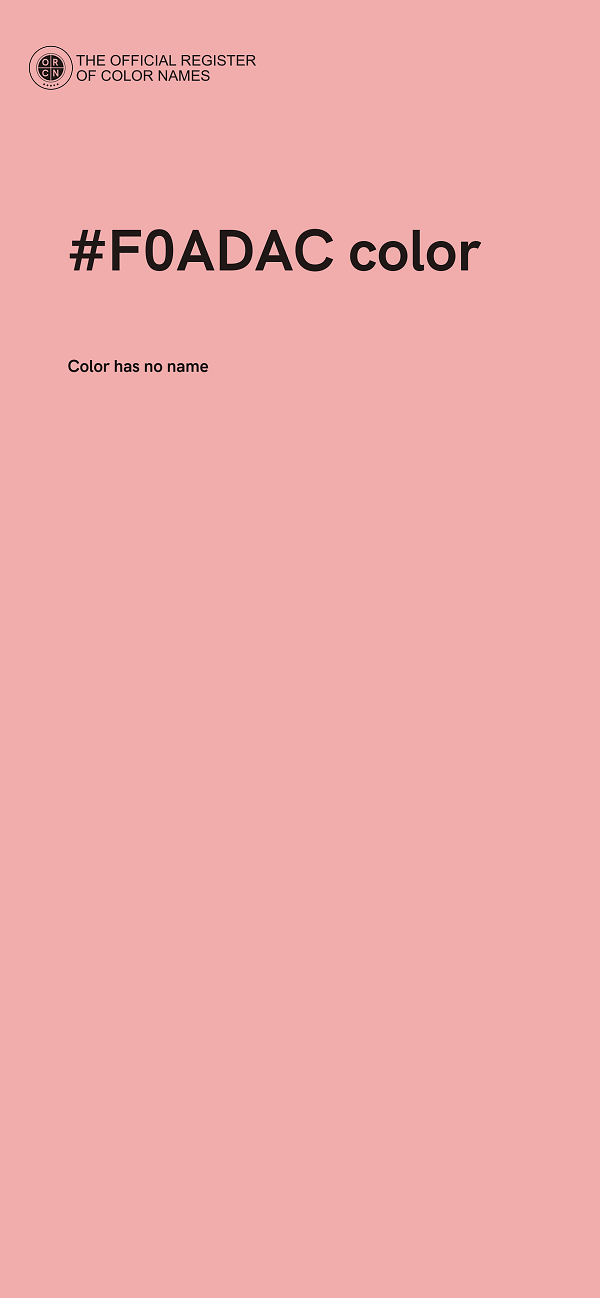 #F0ADAC color image