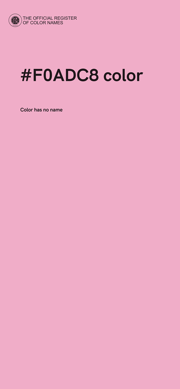 #F0ADC8 color image