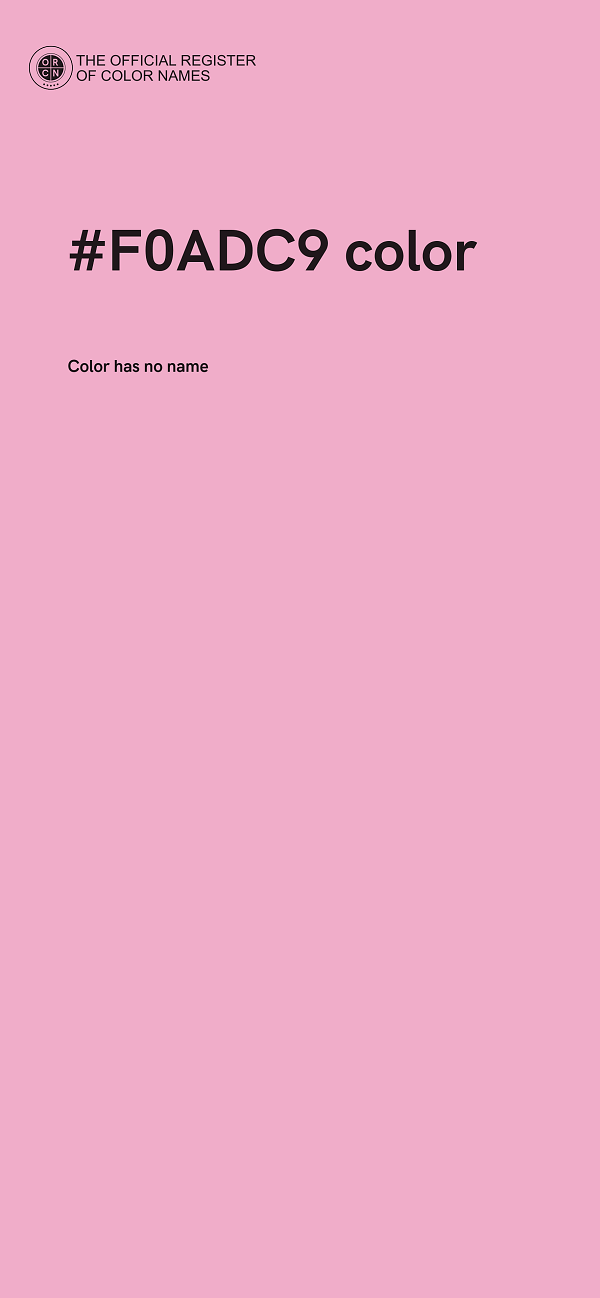 #F0ADC9 color image