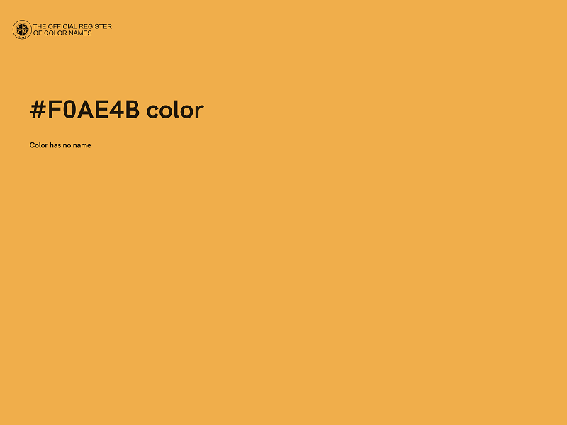 #F0AE4B color image