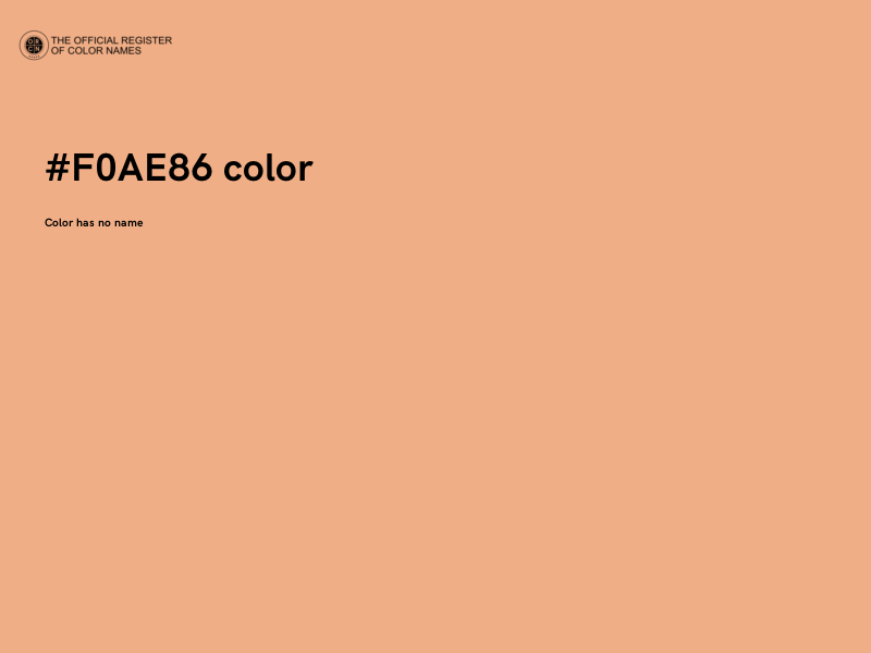 #F0AE86 color image