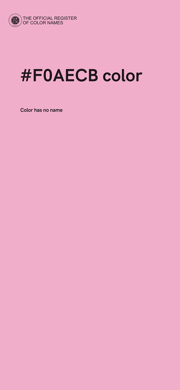 #F0AECB color image