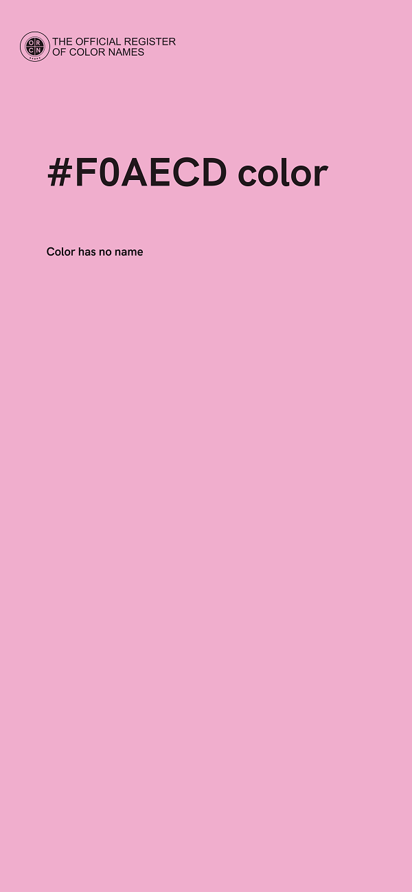 #F0AECD color image