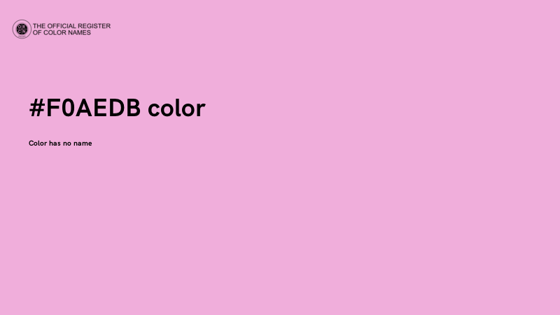 #F0AEDB color image