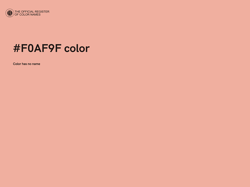 #F0AF9F color image