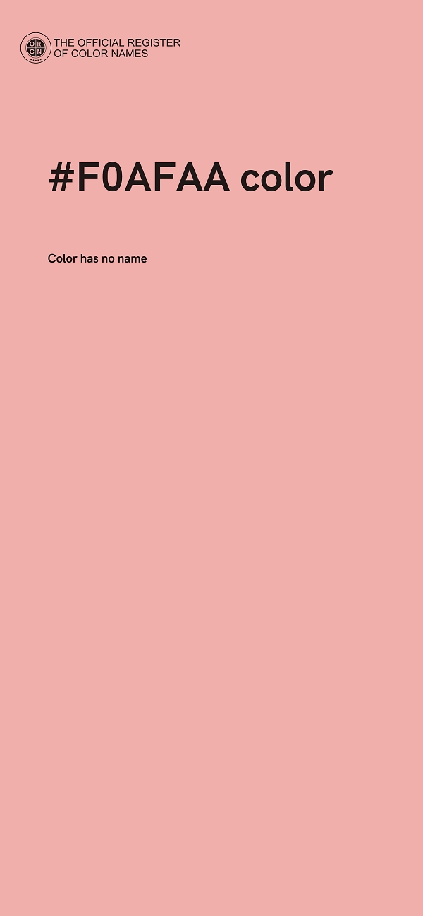 #F0AFAA color image