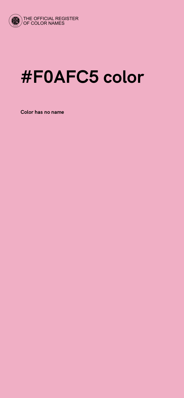 #F0AFC5 color image