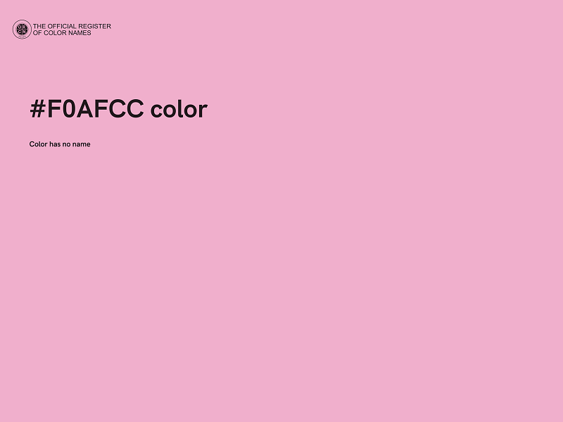 #F0AFCC color image