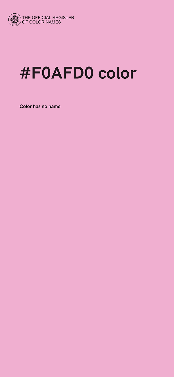 #F0AFD0 color image