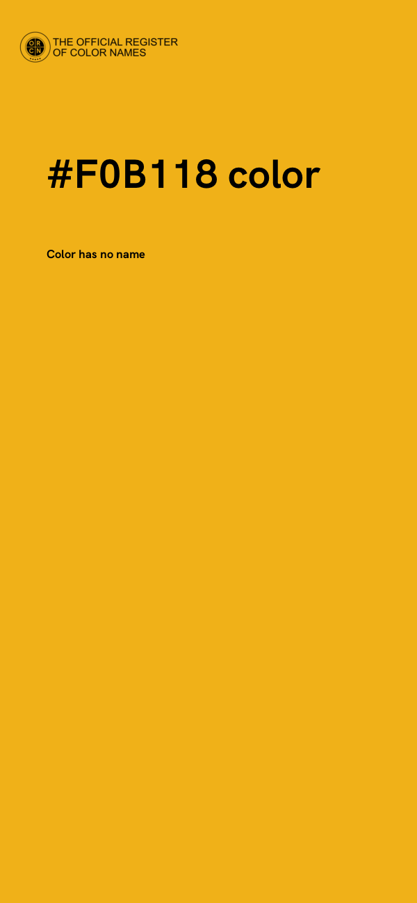 #F0B118 color image
