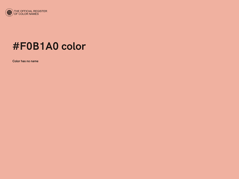 #F0B1A0 color image