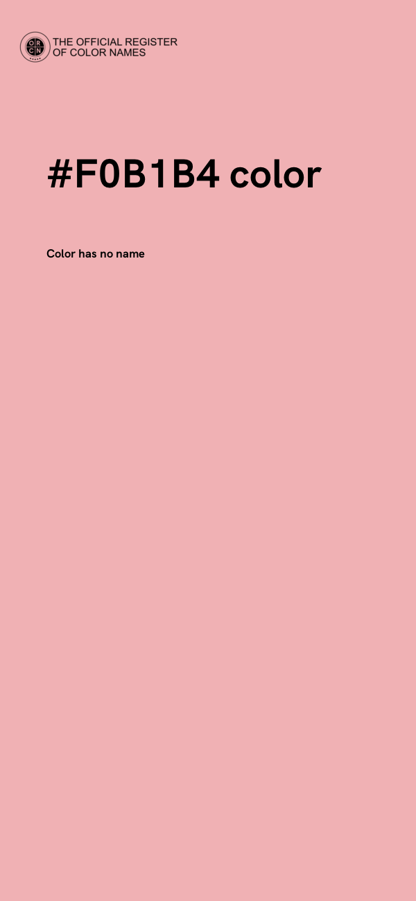 #F0B1B4 color image